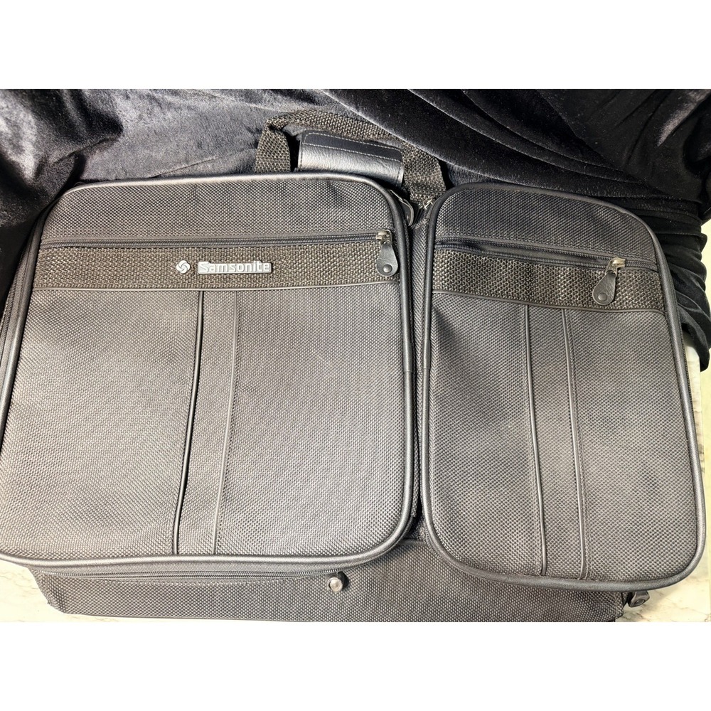 Samsonite Silhouette 4 Black Soft Suitcase Luggage 7 Compartment 22"x15"‎ (2867)
